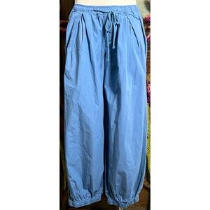 Anthropologie Blue Track Pants